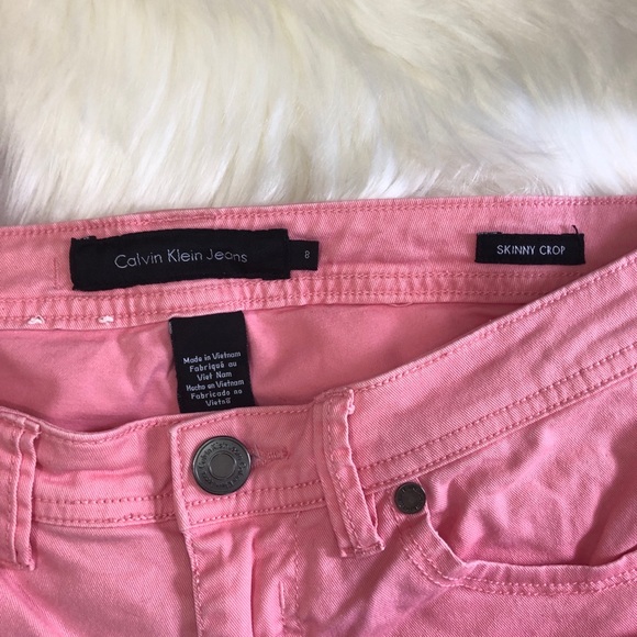 Calvin Klein Pink Jeans Skinny Crop - Picture 6 of 7